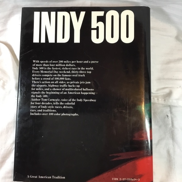 MAN CAVE Book-.McGraw Hill Indy 500 book, now rare, covers 1911 to 1986, - Picture 2 of 6
